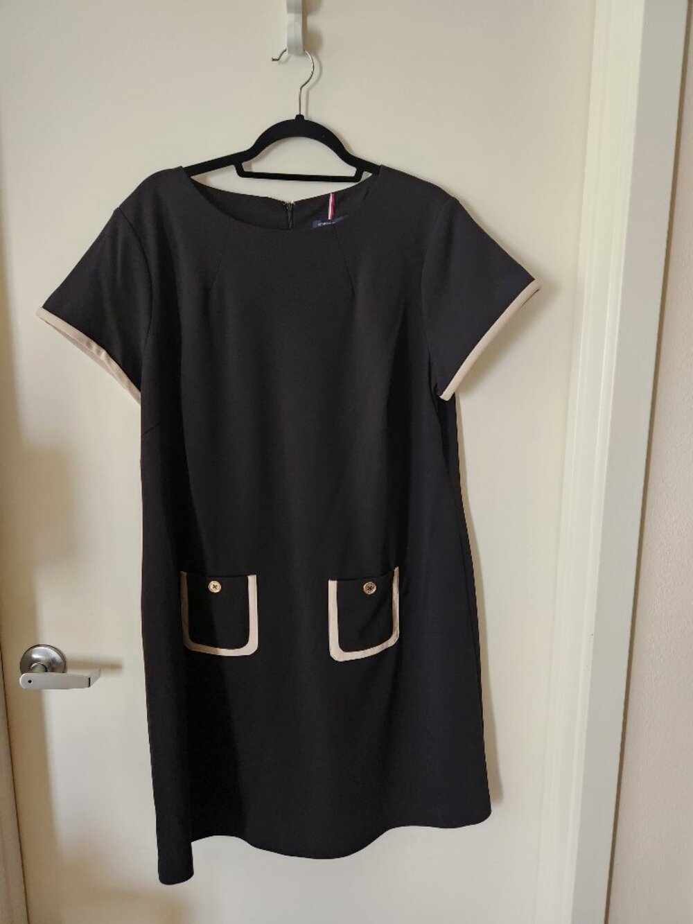 NWT Tommy Hilfiger T-Shirt Style Black Dress Size 16W